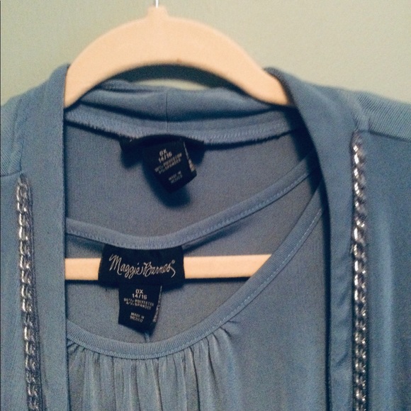 Top set size 0x. Shirt and cardigan - Picture 2 of 4